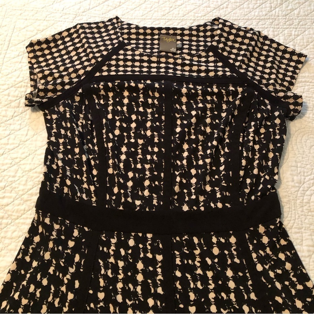 Taylor fit and flare cap sleeve dress. Size 10. - Picture 3 of 8